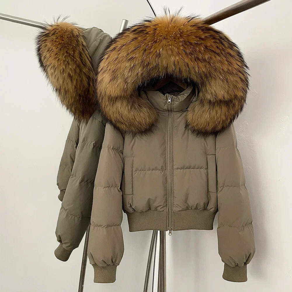 Women's Winter Down Jacket Down Padding Lightweight Padded Women Premium Hooded Duck Jacket Down Coats & Parkas Fur Coat Women
