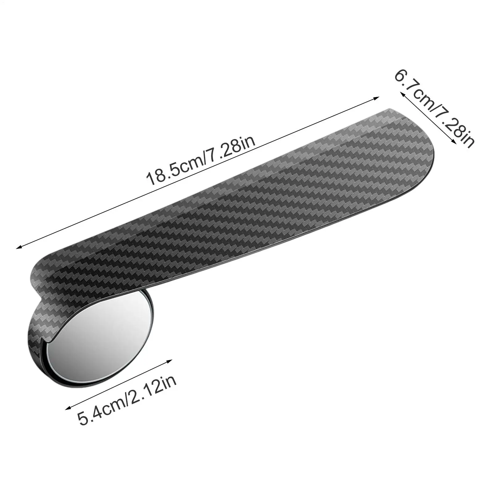 Side Mirror Visor Rain Guards Shield 2 Piece Adjustable Wide Angle Mirror Rain Visor Eyebrow for Truck SUV Vehicles Exterior view 6