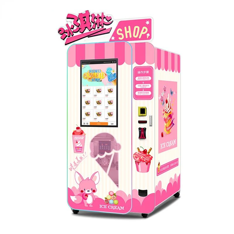 Euro Soft Yogurt Vending Machine And Ice Cream Vending Machine