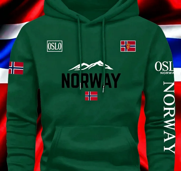 Norwegian print autumn and winter men's fleece windproof warm coat outdoor commuting men's high elastic top