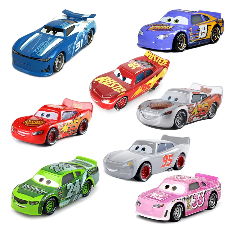 

Машинки Cars2 Cars3 Быстрый Майк №31 №36 Disney Pixar 1:55, литые металлические модели, коллекционные, подарки для детей, игрушки
