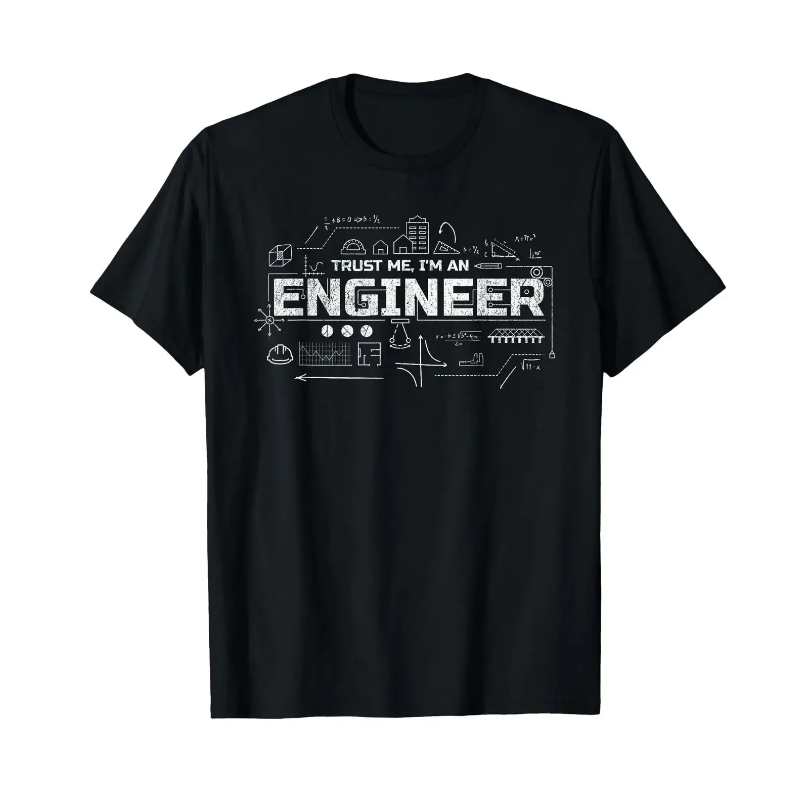 T-shirt rétro « Trust Me I'm a Engineer Scientist Student », vintage, délavé, doux, confortable, polyvalent, mode légèrement masculine, décontracté