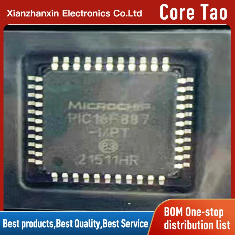 

1~5PCS/LOT PIC16F887-I/PT PIC16F887 TQFP-44 Microcontroller MCU in stock