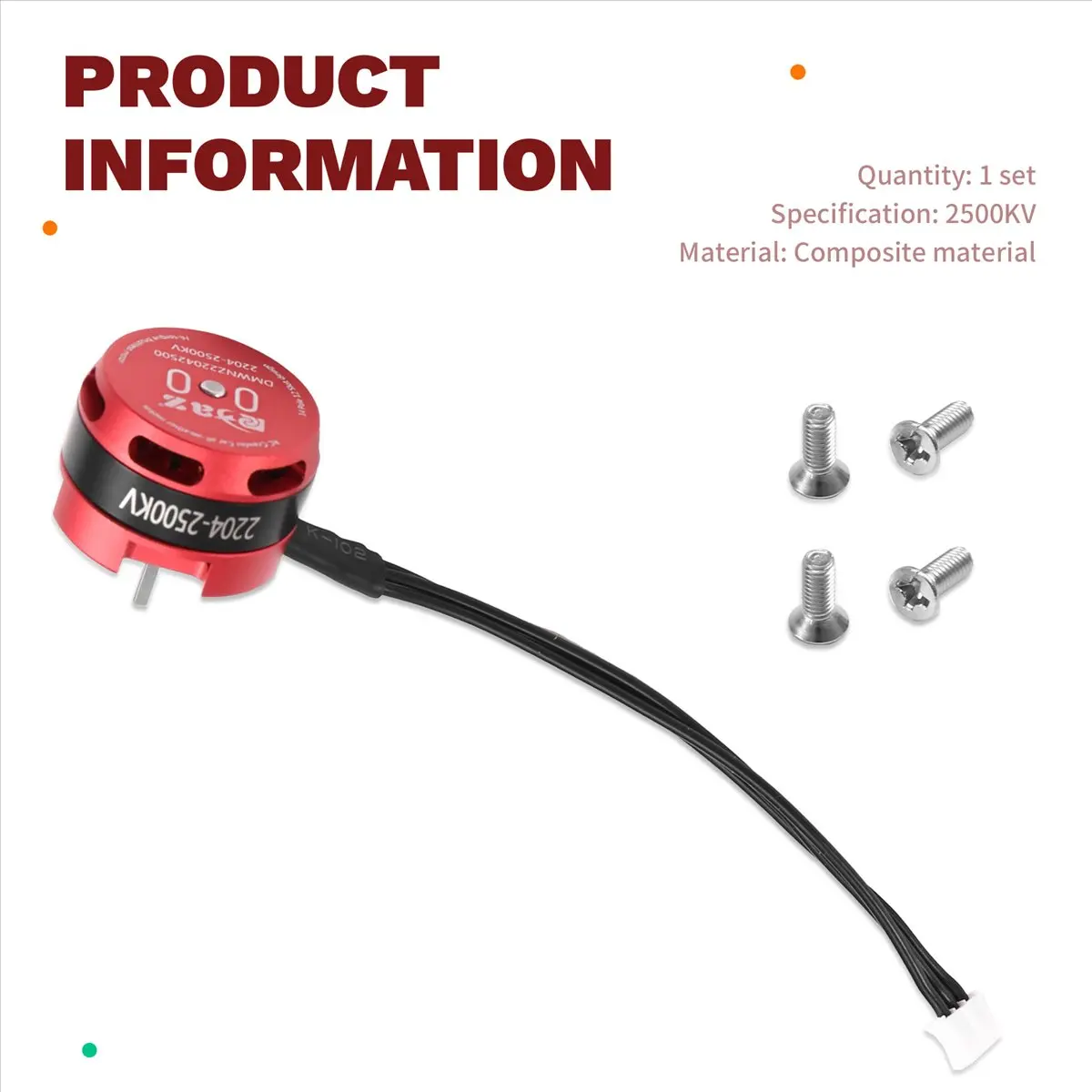 goodidea High Quality 2204 Brushless Motor 2-3S for RC Fixed-Wing Aeroplane Airplane KT F3P RC Parts 2500KV