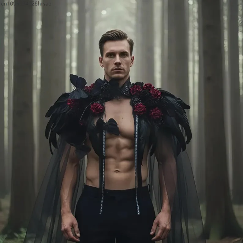 Capa de Ombro Gótica Masculina - Men'S Vampire Accessories avaliação e preço