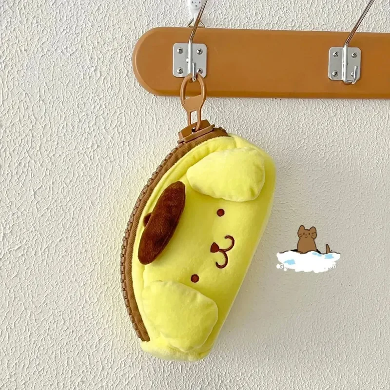 Kawaii Plush Large Capacity Cartoon Dog Plush Stationery Bag Portable Cosmetics Makeup Bag School Travel Storage Bag view 6