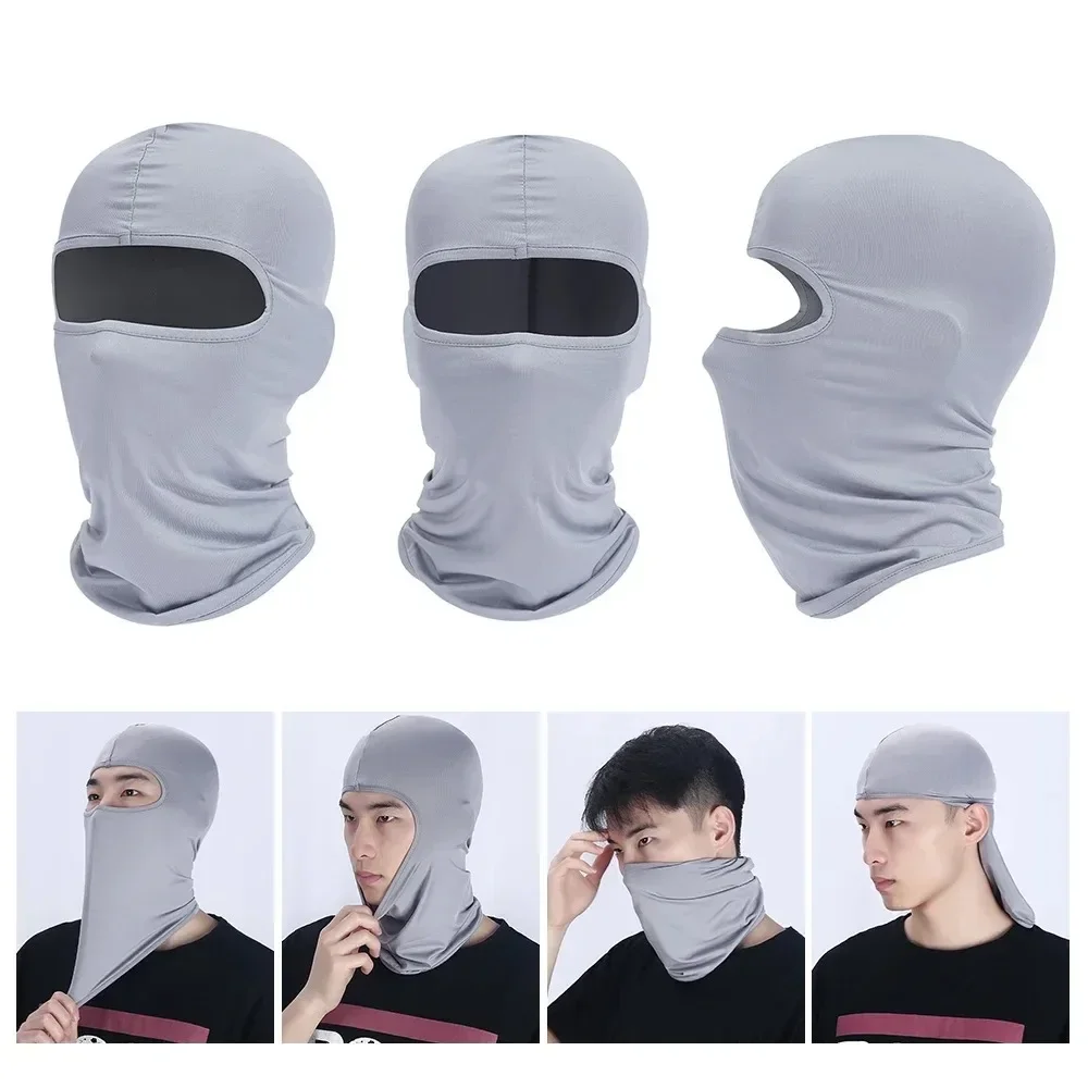 1Pc Motorcycle Face Mask Moto Helmet Bandana Hood Ski Neck Full Face Mask Windproof Dustproof Face Shield Men's Biker Mask