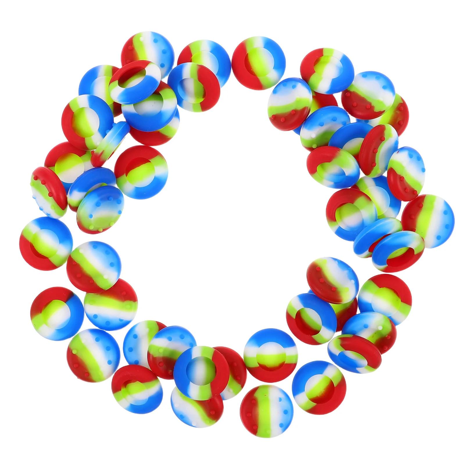 50 szt. Silikonowych nakładek na joystick, osłonki na analogowe drążki 3D do kontrolera gier, akcesoria ochronne