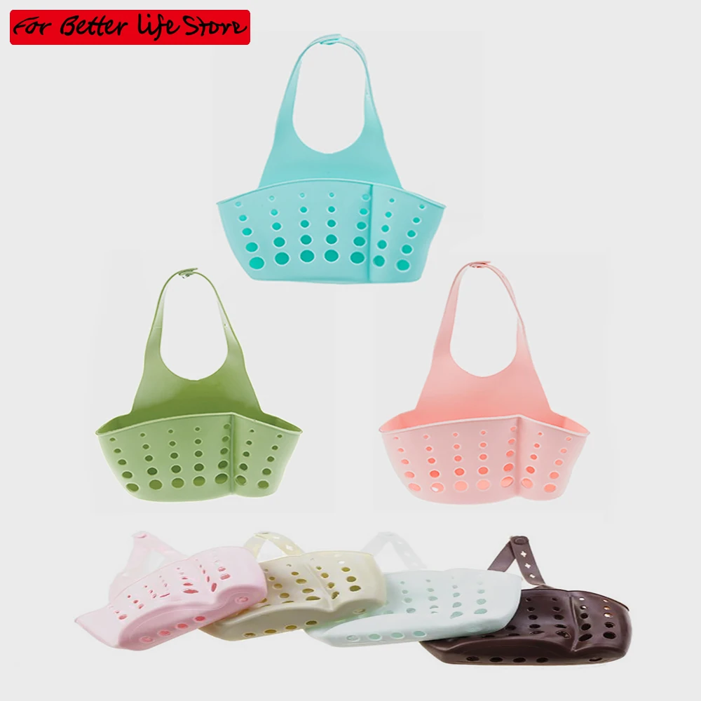 3piece Silicone world Holder Silicone Sink Saddle Style Organizer Kitchen Bathroom Holder Sponge Storage Rack Tools Hanging Bag