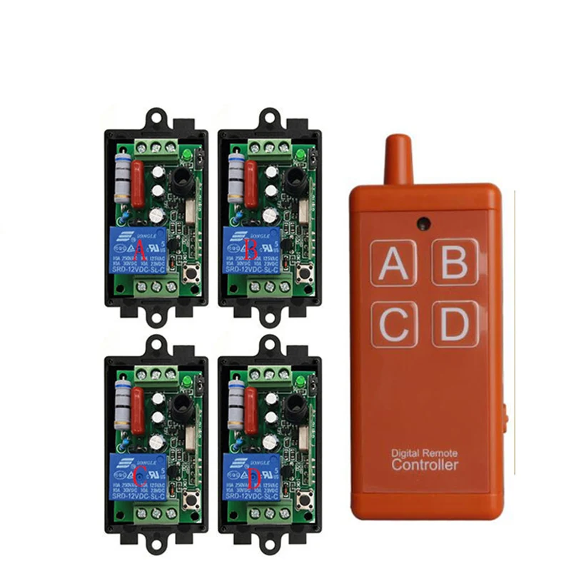433mhz 50-500m universal ac220v 1ch rf sem fio rádio interruptor de controle remoto sistema receptor transmissor com interface usb