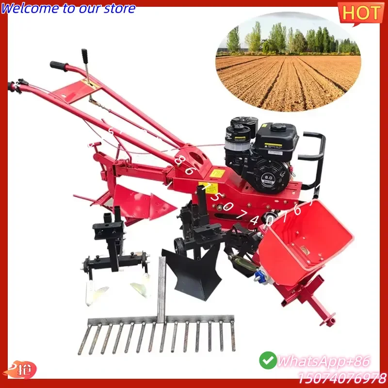 2026 Weeding Trenching Machine Agriculture Mini Plough Tiller Cultivator Machine Agricultural Machinery Equipment