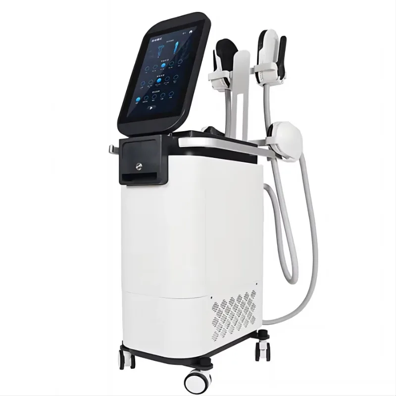 Ems Rf Neo 4 Handle 8.7 Tesla Ems Muscle Stimulator Machine with Ems Pelvic Floor Chair Cushion Seat 5 Handles