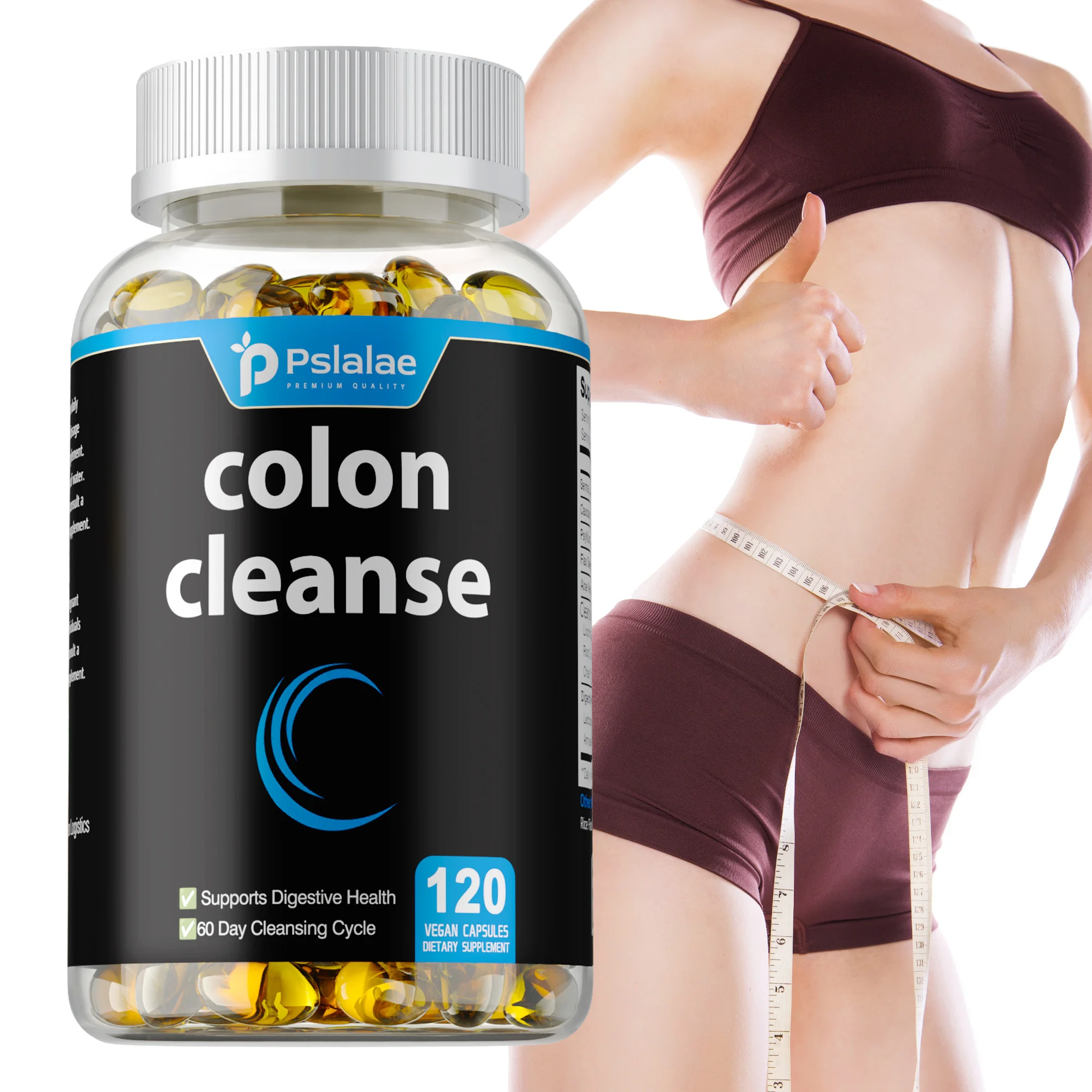

Colon Cleanse Capsules - Intestinal Cleansing, Helps with Constipation & Bloating, Digestion - 120 Capsules