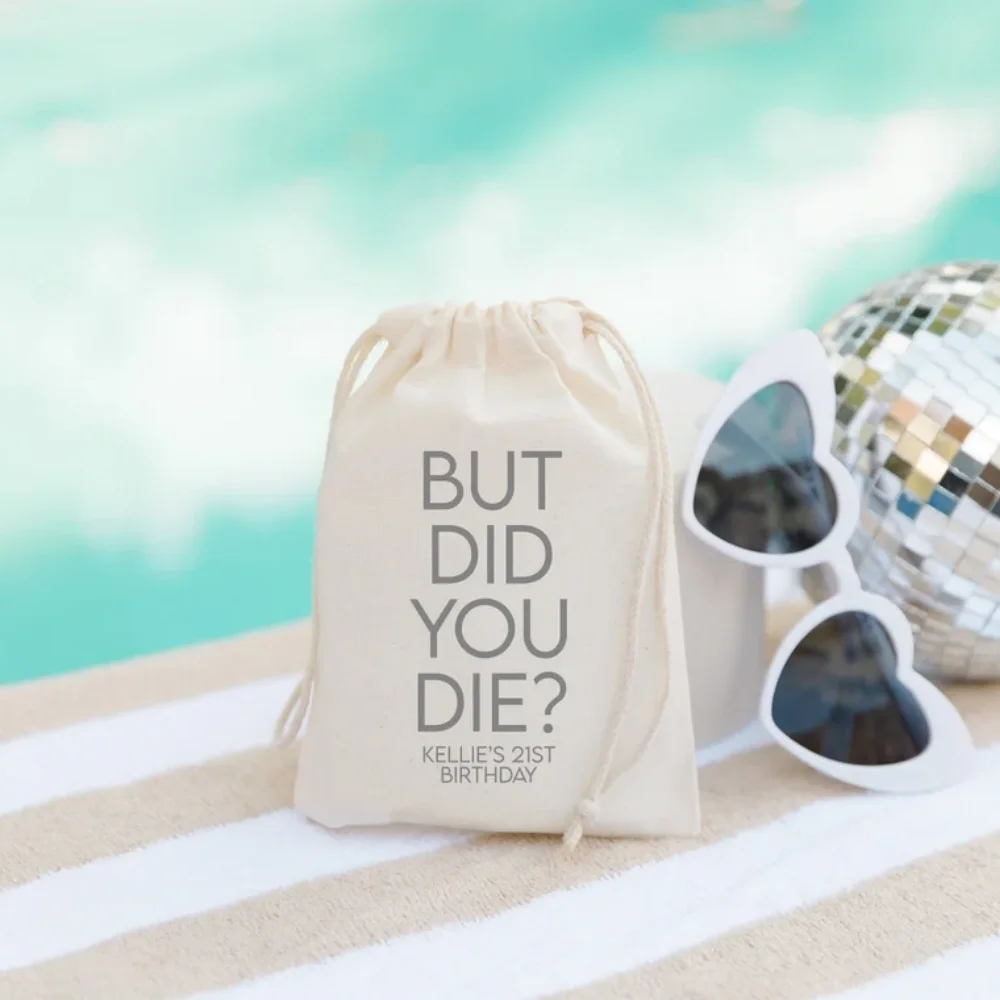 20 pcs Custom But Did You Die Bachelorette Hangover Kit-Hangover Bags-Custom Hangover Kits-Bachelorette Gifts-Wedding Favor Bag