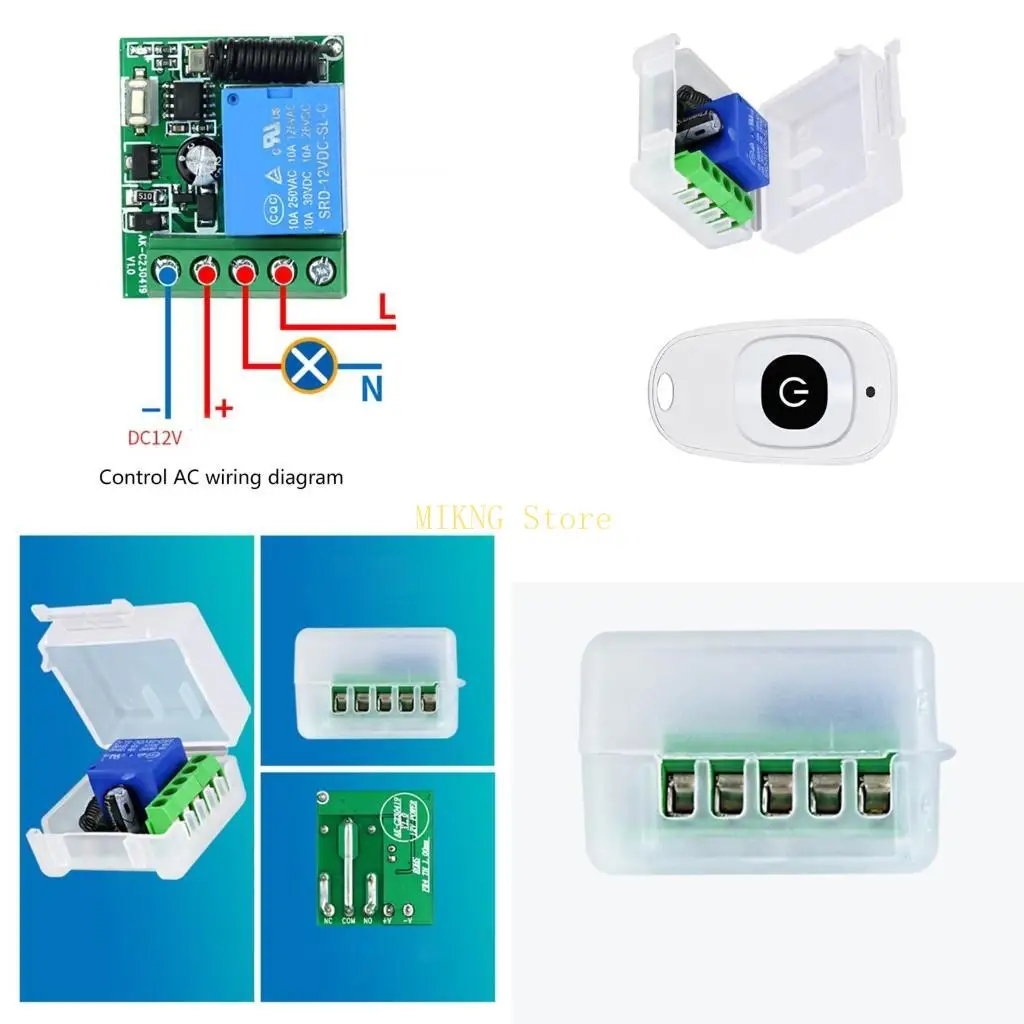 315MHZ433MHz 2 CHANNEL Wirelessrelays Interruptores control remoto Transmisores receptor Mejor venta