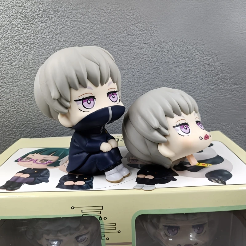 10ซม. Q-Version jujutsu Kaisen มองขึ้นรูปปั้นพีวีซี suguru GTO & gojo Satoru Kosen ver. ของขวัญของเล่นรูปปั้นหุ่นอะนิเมะ