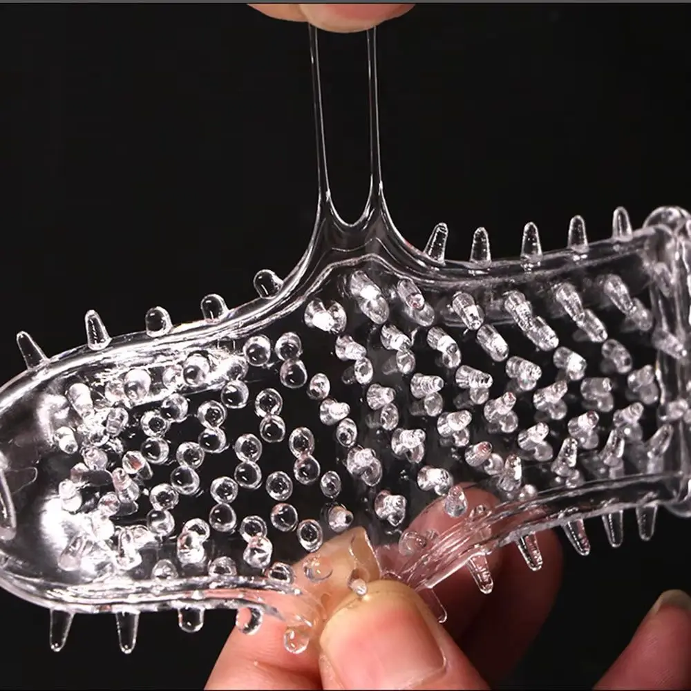 5 أنواع من أكمام القضيب المزخرفة لتحسين الإحساسات أثناء الجنس المختري، لعبة جنسية تحفيزية للرجال #6