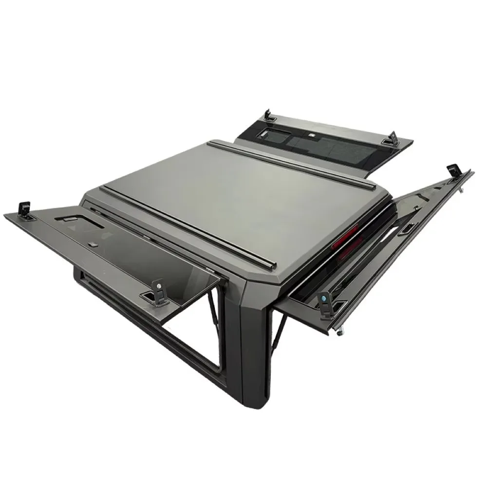 Aluminum Alloy Waterproof Tailbox Tonneau Cover for  Silverado/GMC Sierra 2019+ AT4  for Dodge-Hard Type