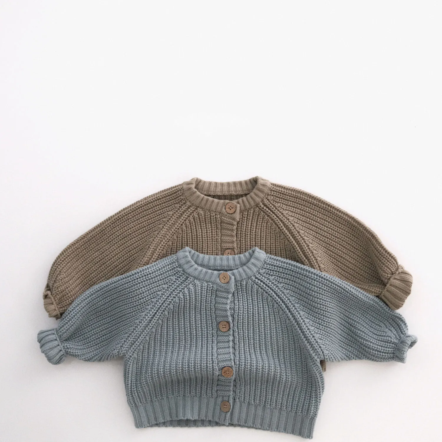 Sweater Children's 1-6T Cardigan for Children Solid Color Kids' Turtleneck Sweater Loose Knit Girls' Autumn Clothes Boys Tops