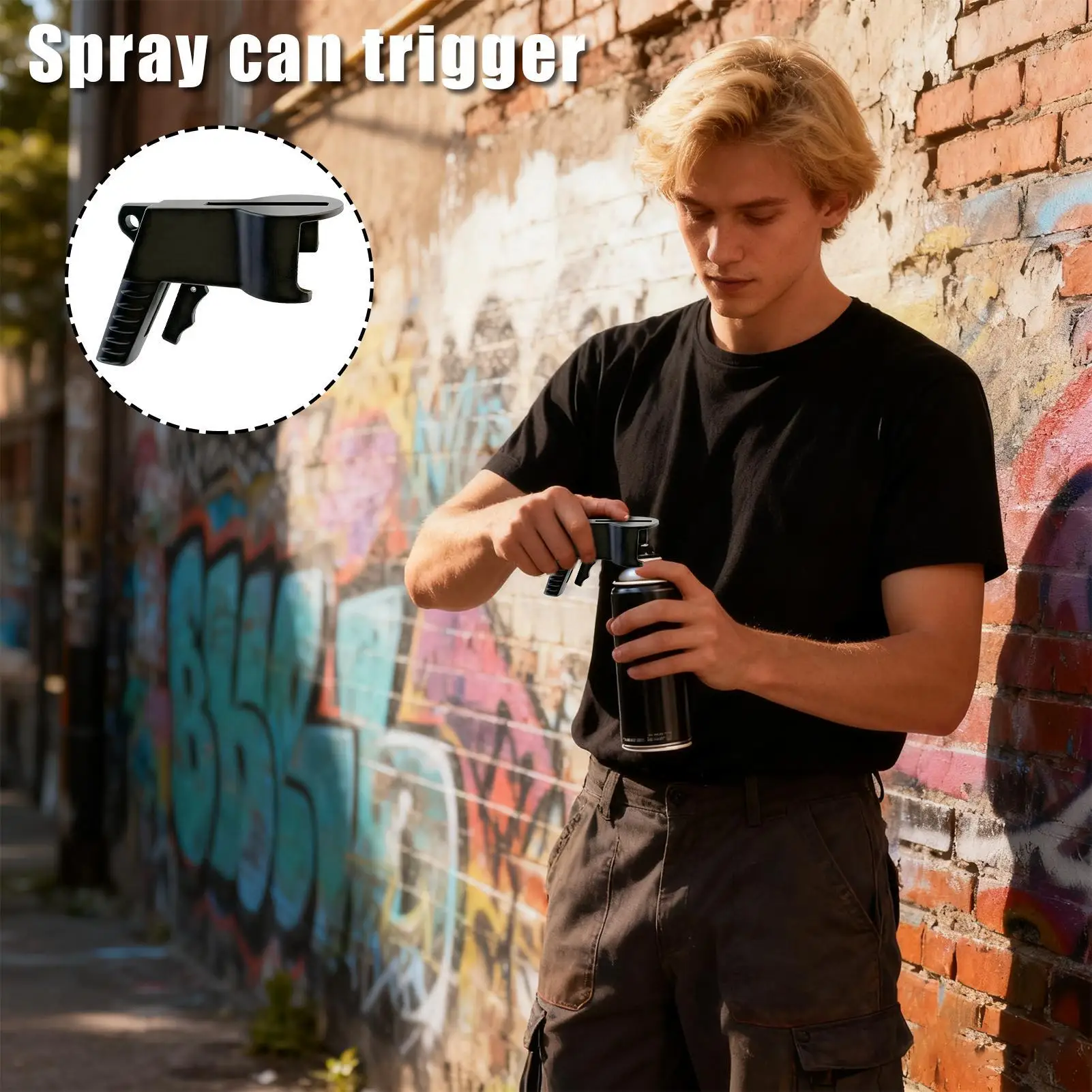 Spray Can Trigger Handle Ergonomic Grip Instant Aerosol Trigger Handle For Crafting Gardening Automotive Body Repair Graffiti