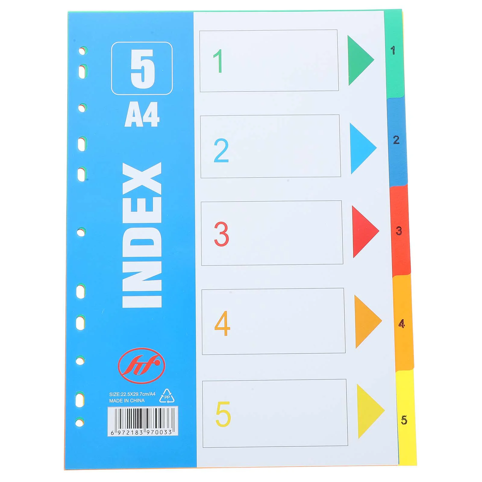 Tabs Index Separator Page A4 Notebook Dividers Loose-leaf Markers Binder Separators File Office