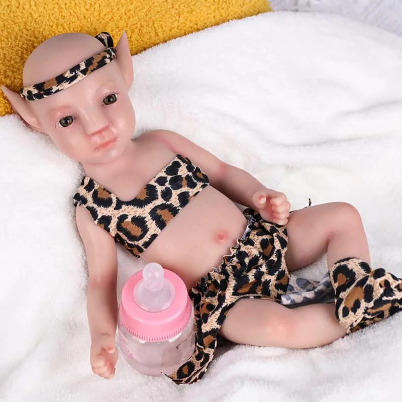 Nowa lalka Reborn Full Body Platinum Silicone Soft Boy Handmade Baby Real Lifelike Doll na prezent świąteczny Zabawka urodzinowa