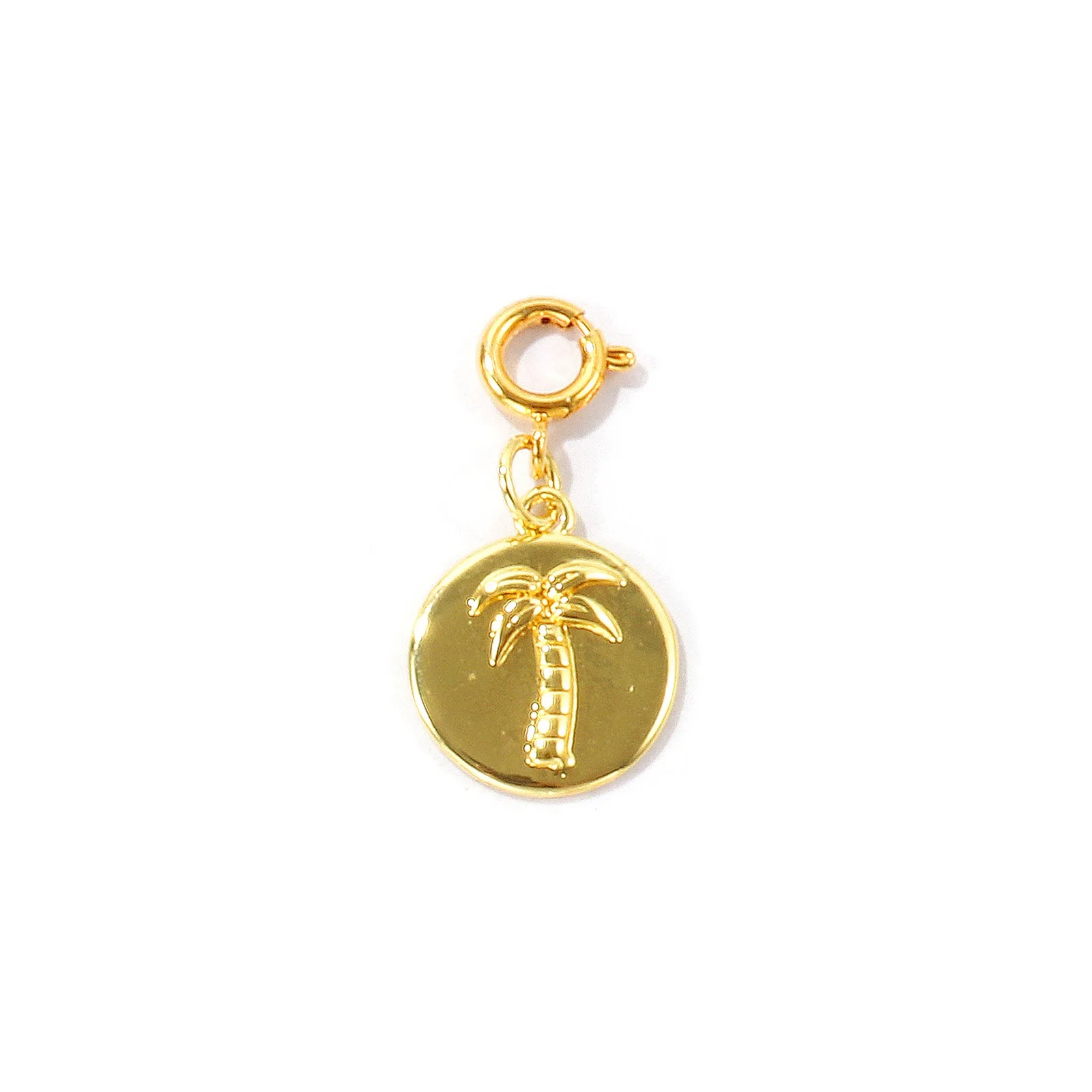 1 Stück Messing-Anhänger 18K Vergoldet mit Federringverschluss Bikini-Deko Fisch Seestern Sonne Anhänger DIY Halskette für Damen Schmuck – Detail 3