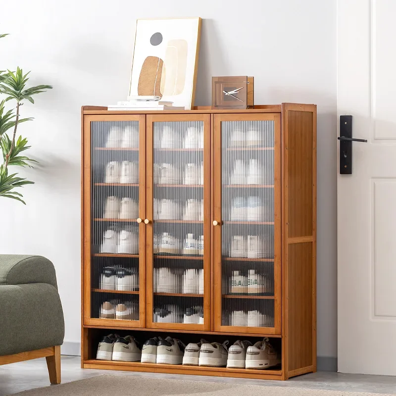Durable Household door shoe rack simple indoor rental house storage artifact economical multi-layer dust shoe cabinet new