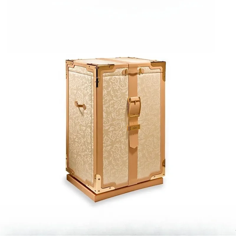 Solid wood jewelry safe, password anti-theft high-end locker