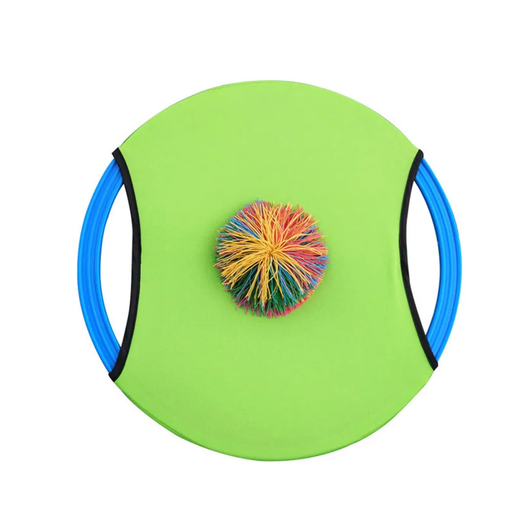 Flying Disc Trampoline Paddle Ball Set Ball Bounce Game Toss Catch Bat  for Adults Kids (1 Paddle and 1 Ball Random Color)