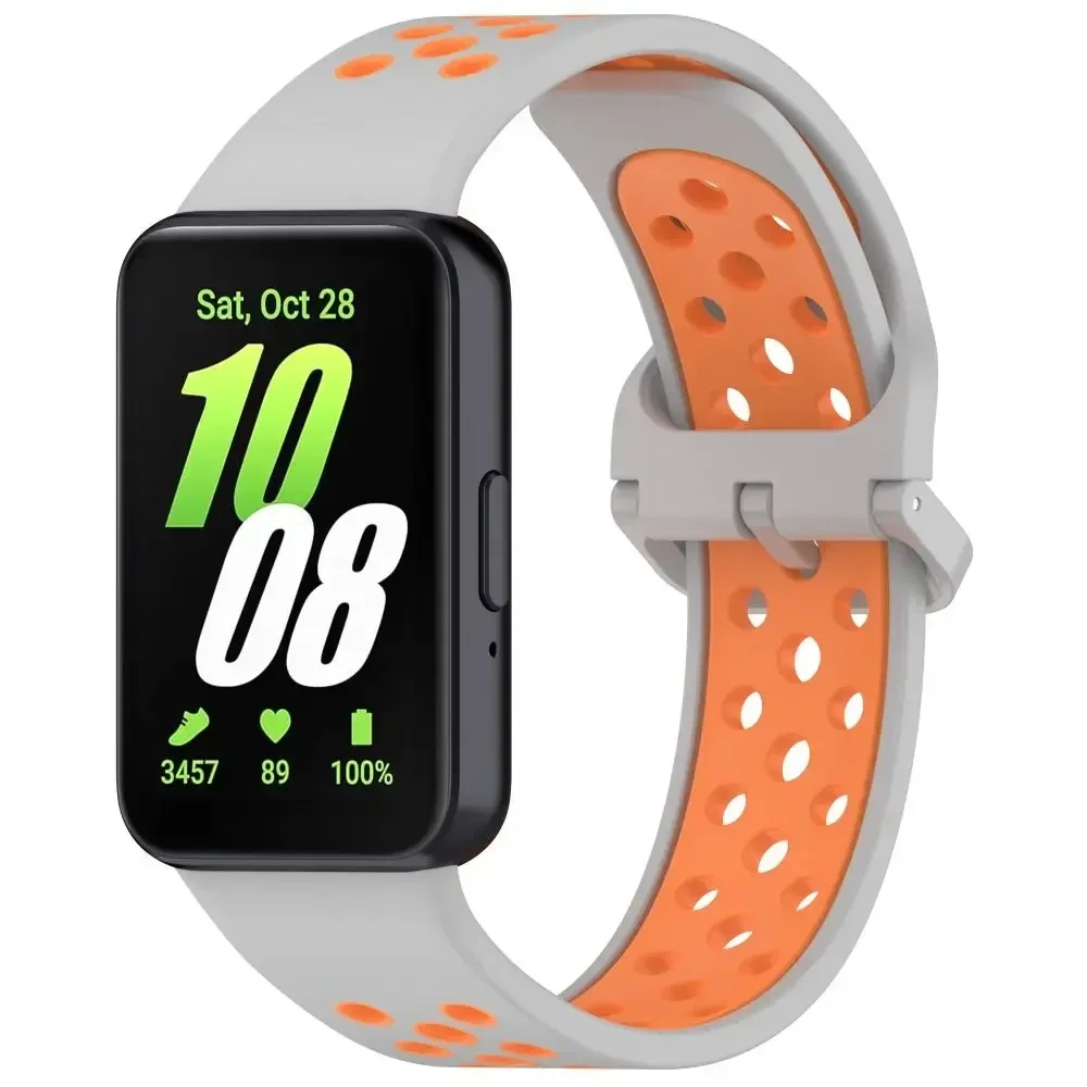 Replacement Silicone Strap for Samsung Galaxy Fit3 R390 Smart Watch Soft Two-Color Breathable Bracelet Watchband Correa