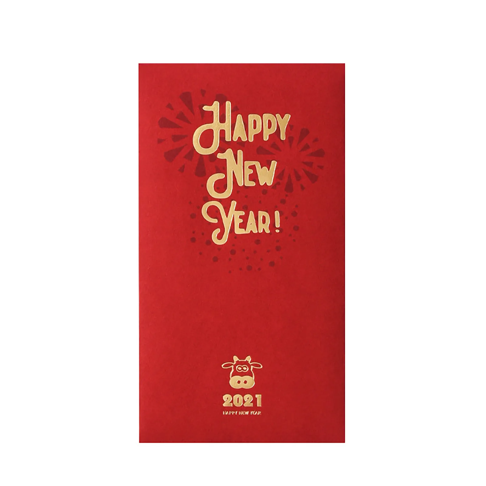 Red Envelope Gift Card Bag 2024 With Gold Foil Hot Stamping Chinese New Year