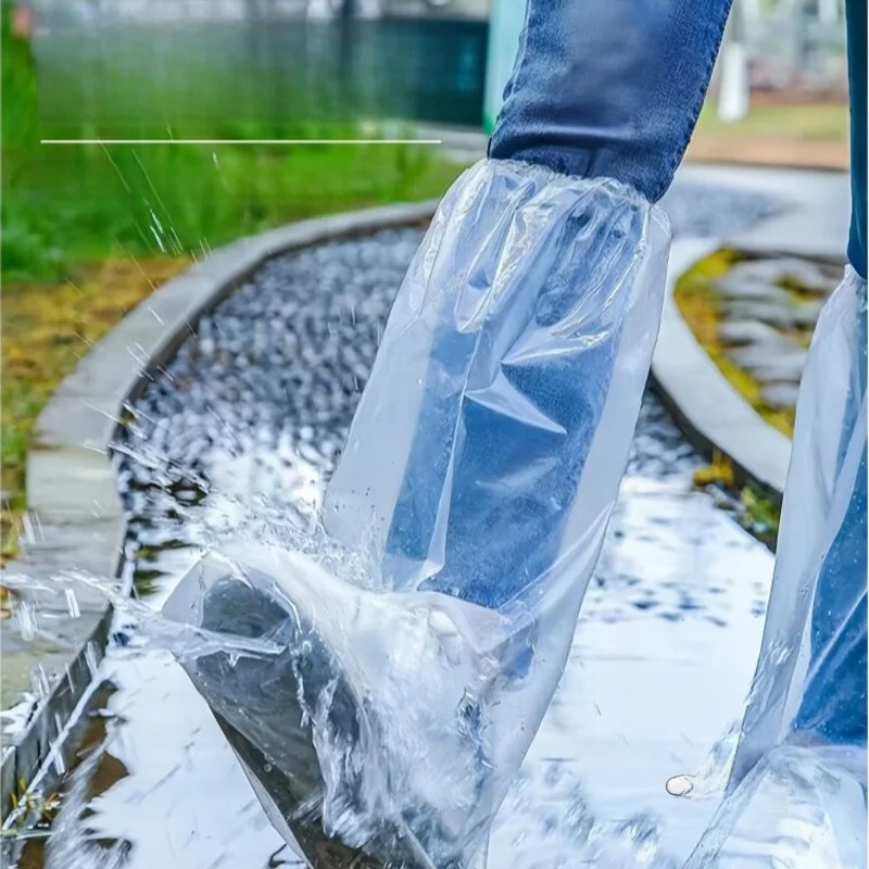 thickened-plastic-high-tube-rain-boot-covers-waterproof-anti-slip-transparent-disposable-shoe-covers-for-rainy-days