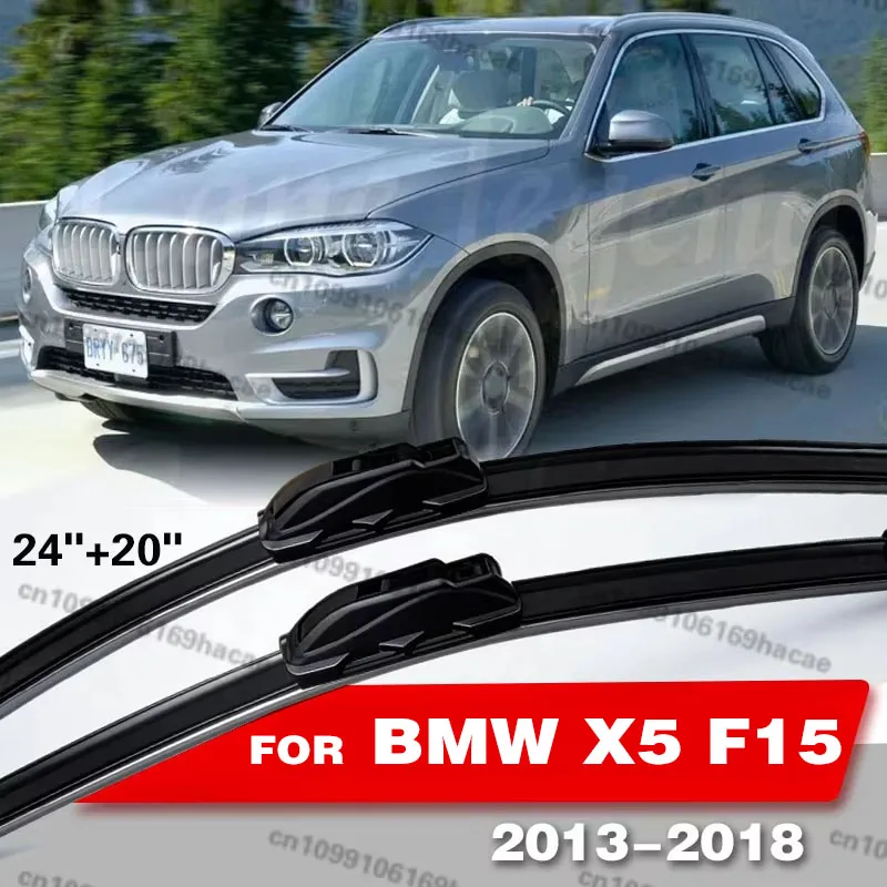 

Car Wiper RHD & LHD Front Wiper Blades 24"+20" For BMW X5 F15 2013-2018 Fit U Hook Arm Windshield Windscreen Front Window
