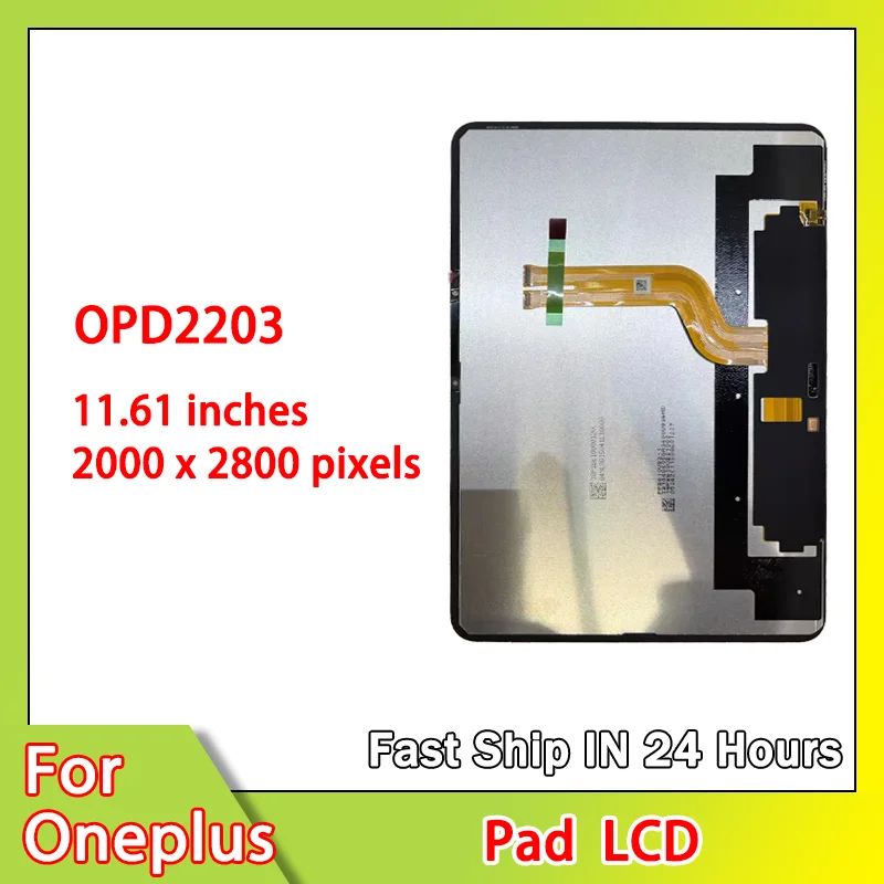 11.61 inch New For OnePlus Pad LCD OPD2203 Display Touch Screen Digitizer For 1+Pad Display Replacement Repair Parts