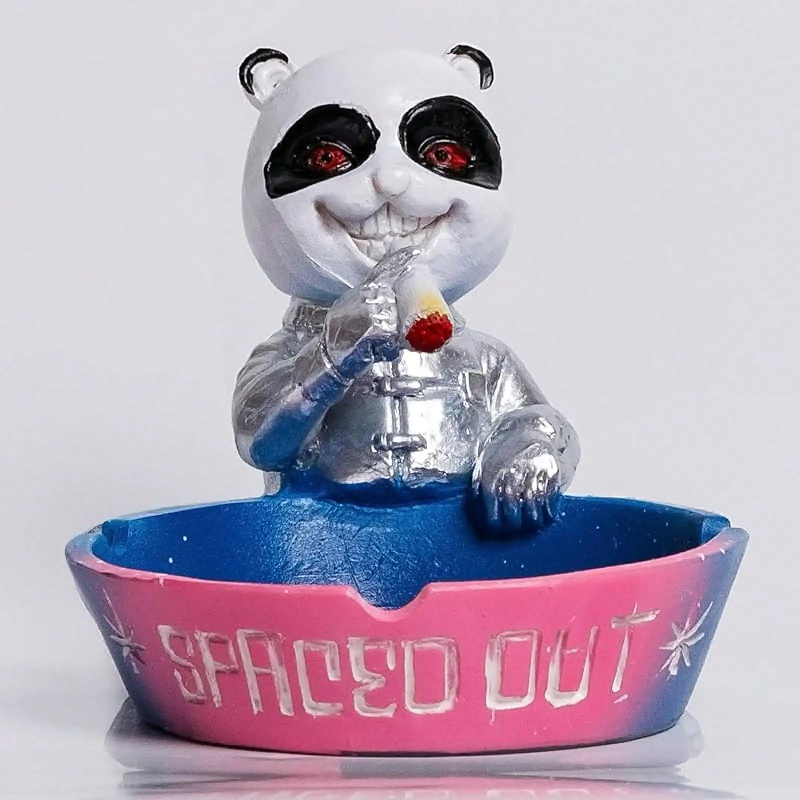 

Ashtray, Outdoor Ashtray Outside Patio With Cute Panda Decor, Ashtrays Cigarettes Home Office, Porch Patio Decorations