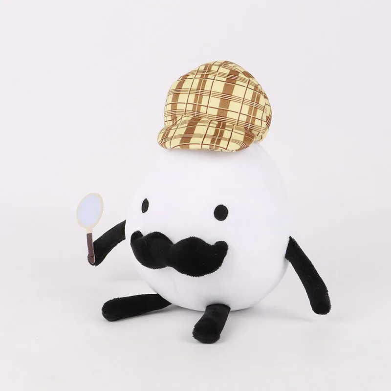 9.8 Inch Detective Egg Plush Game Stuffed Plushies Cartoon Doll Pillow For Fans Christmas Birthday Gifts