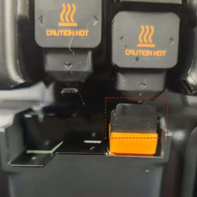 Bambu Lab H2D Hotend siliconen ruitenwisser - mondstukreinigingsborstel op hoge temperatuur voor 3D-printer