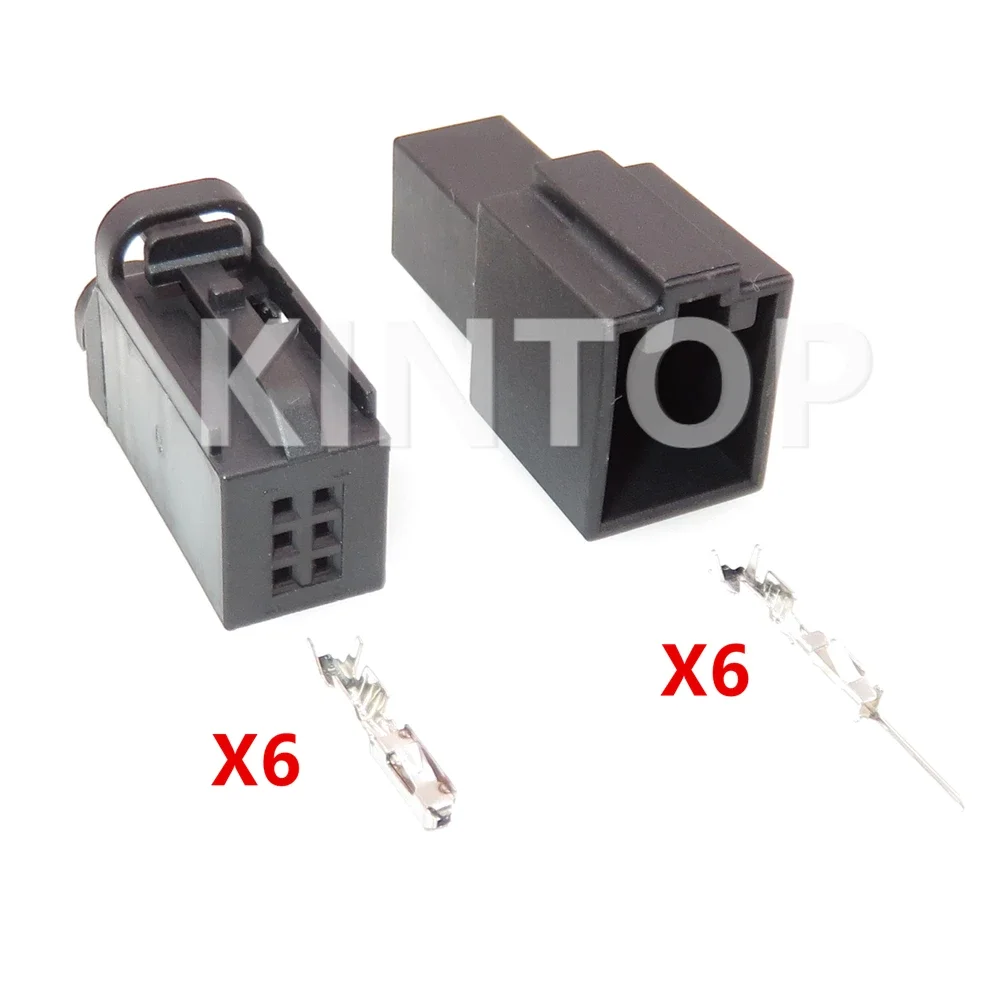 1 комплект, 6-контактная автомобильная незапечатанная вилка 1534121 -1 4D 0971636   Автоматическая сигнализация давления в шинах, электрический кабель, розетка переменного тока в сборе для VW Audi