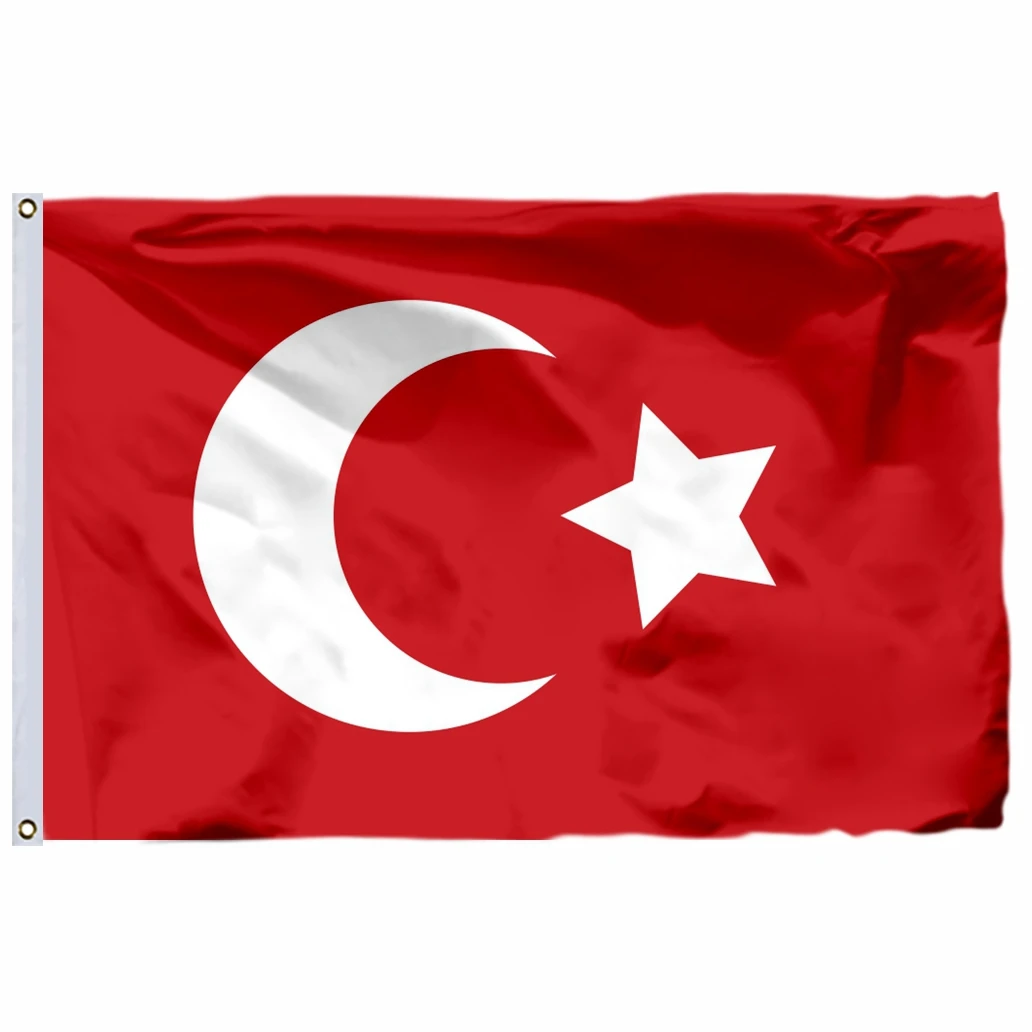 

Turkey Ottoman Flag 90X150CM 3X5FT 100D Polyester High Quality Free Shipping Ottoman Empire