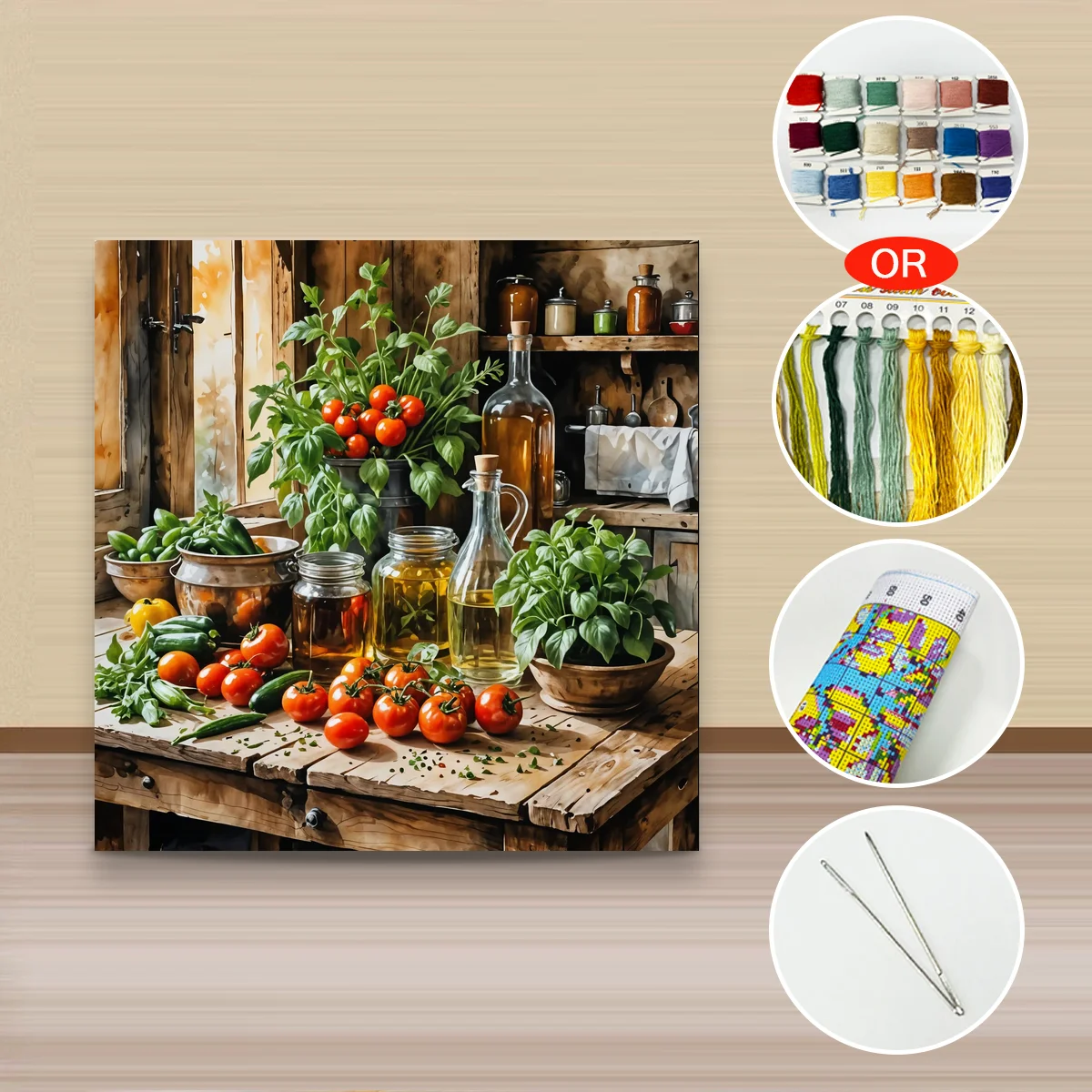 1 Stück 40x40 cm/15,74 Zoll, 11CT/14CT Kreuzstich-Set, DIY Valentinstagsgeschenk, Stickerei-Set für Festivals, Cartoon-Motiv – Detail 2