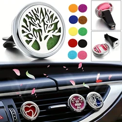 1pc Refillable Car Air Freshener Perfume Diffuser Clip, Auto Air Vent Car Interior Accessories, Car Aromatherapy Diffuser