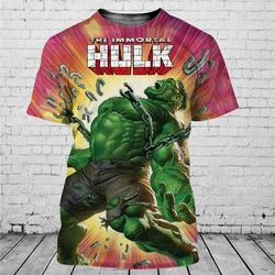 Hulk 3D nadruk Disney t shirt oddychający mężczyźni kobiety w stylu casual letnie ubrania Streetwear w stylu Casual koszulki