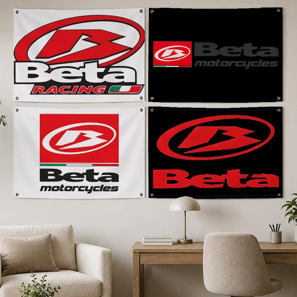 Elite Team Betas Racing Flags Room Home Decor Wall‑Hanging Art Banner, Outdoor for Bedroom Party Background Decoration