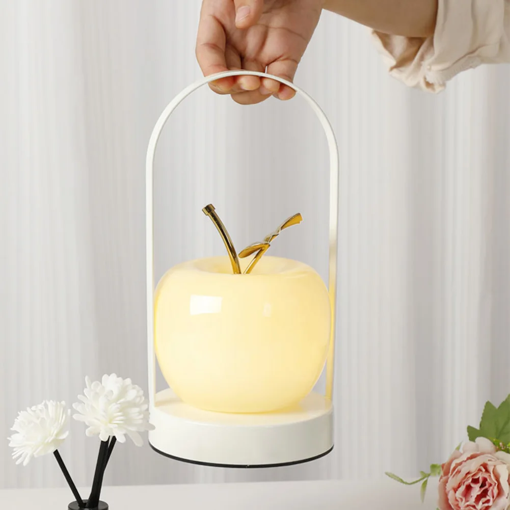 LED 핸드헬드 애플 야간 조명, USB 충전식 장식 애플 램프, 터치 컨트롤, 눈 보호, 가정용 책상 램프, 방 장식