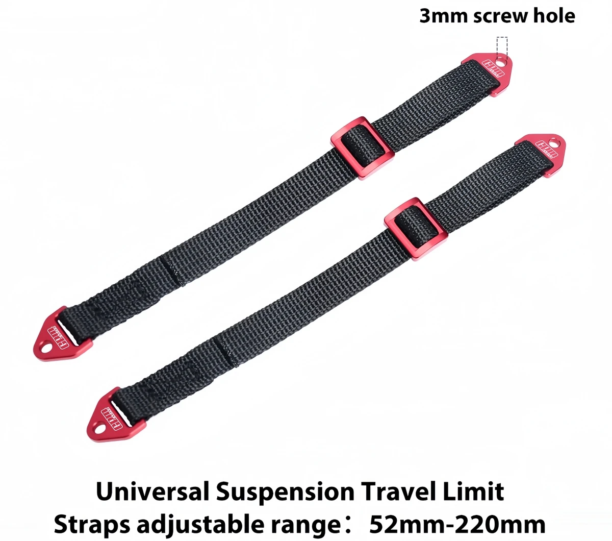 Correas Limitadoras de Choque Delanteras y Traseras Universales para LOSI 1/8 LMT RBX UDR King Shocks, Piezas de Mejora para Camiones RC