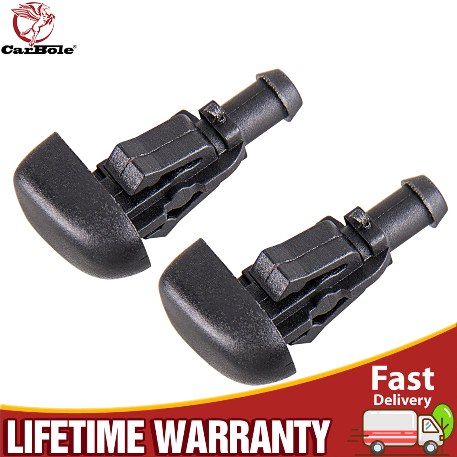 

2pcs Car Windshield Washer Wiper Water Spray Nozzles For Ford Edge 3W7Z17603AA