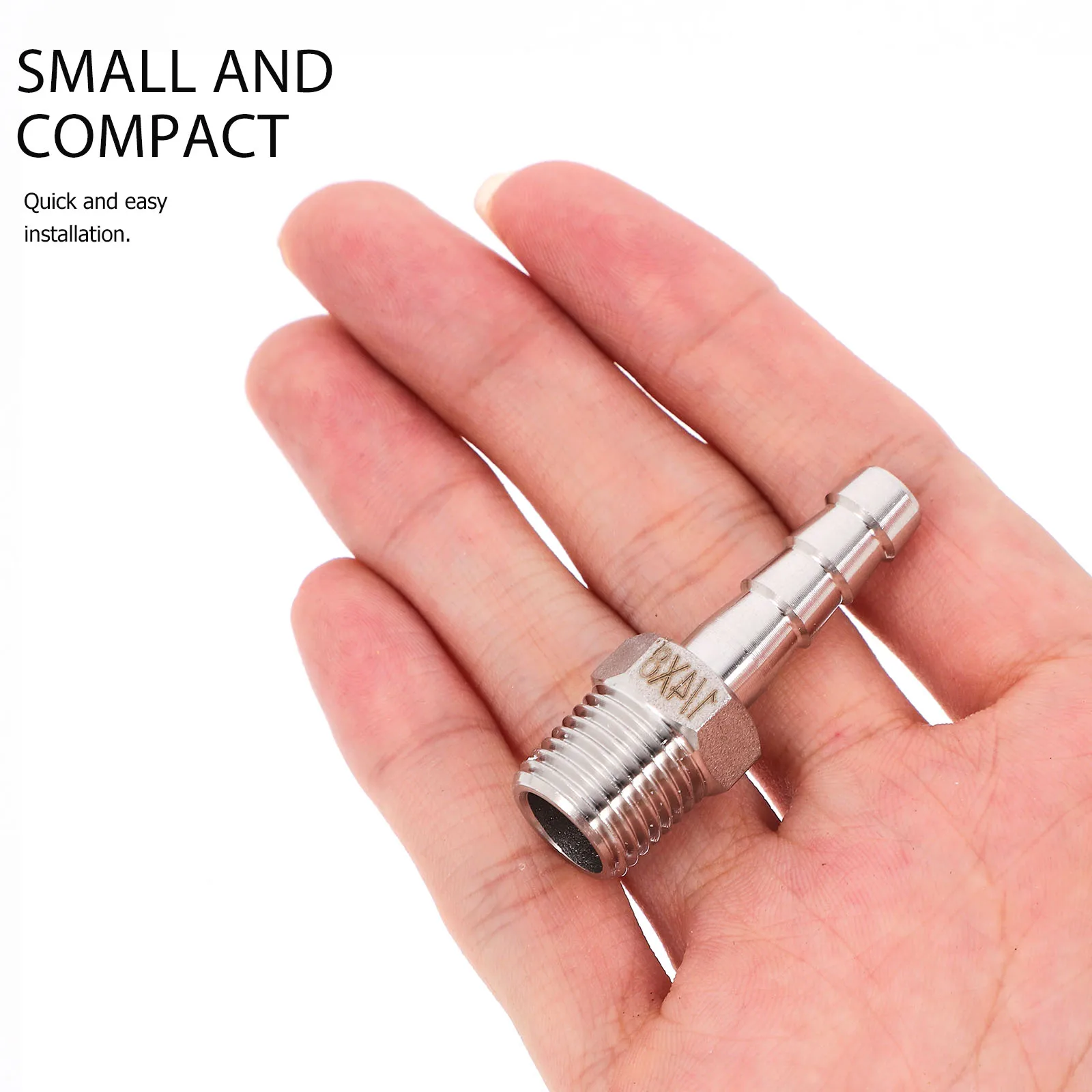 

2 Pcs Pressure Washer Hose Connectors Stainless Steel Barb Air Fittings Various