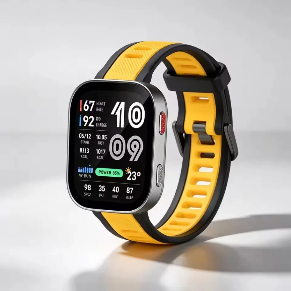 18mm 20mm 22mm Silicone Strap For Amazfit Bip Max 6 5 Balance 3 2 1 Amazfit Active Max 3 2 Helio Replaceable Bracelet Wristband view 3