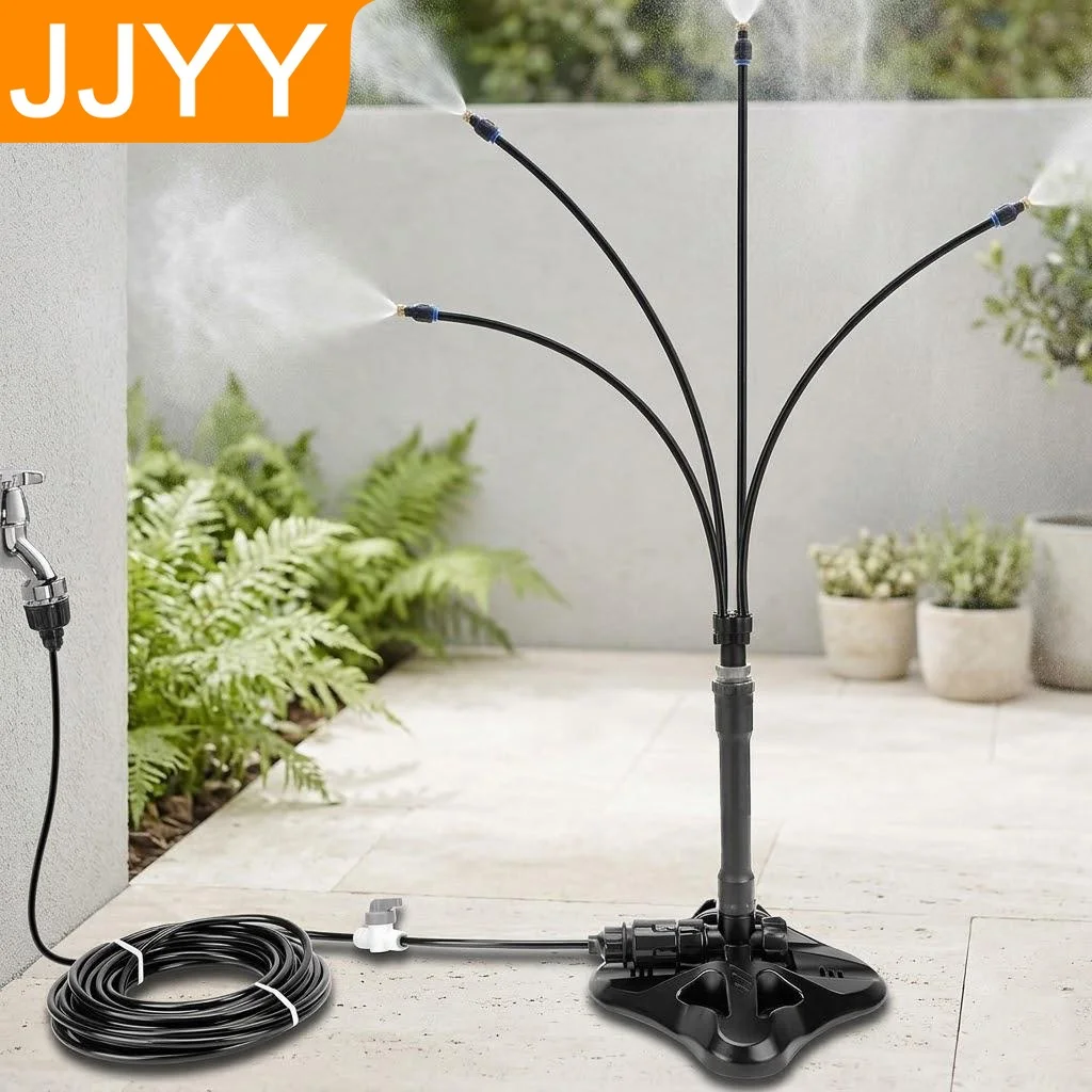 Portable Outdoor Misting System for Patio Garden Pool Water Game Pet Cooling No Electricity Required